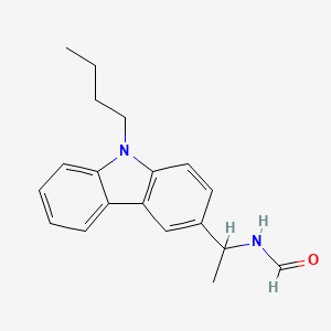 N-(1-(9-Butyl-9H-carbazol-3-yl)ethyl)formamide