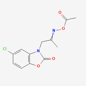 3-{2-[(Acetyloxy)imino]propyl}-5-chloro-1,3-benzoxazol-2(3H)-one