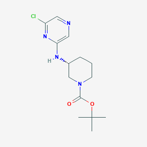 molecular formula C14H21ClN4O2 B1464079 (R)-tert-butyl 3-(6-chloropyrazin-2-ylamino)piperidine-1-carboxylate CAS No. 1207852-36-5