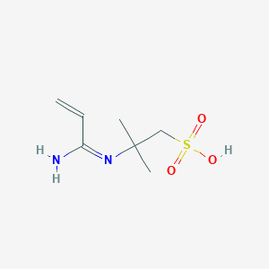 2-[(E)-(1-Aminoprop-2-en-1-ylidene)amino]-2-methylpropane-1-sulfonic acid