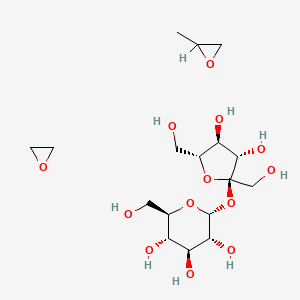 (2R,3R,4S,5S,6R)-2-[(2R,3S,4S,5R)-3,4-dihydroxy-2,5-bis(hydroxymethyl)oxolan-2-yl]oxy-6-(hydroxymethyl)oxane-3,4,5-triol;2-methyloxirane;oxirane