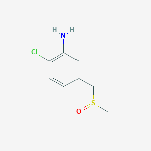 molecular formula C8H10ClNOS B1464087 2-Cloro-5-(metilsulfinilmetil)anilina CAS No. 1247504-17-1