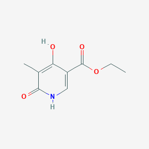 molecular formula C9H11NO4 B1464091 4-羟基-5-甲基-6-氧代-1,6-二氢吡啶-3-羧酸乙酯 CAS No. 252552-08-2