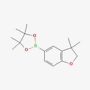 molecular formula C16H23BO3 B1464094 2-(3,3-二甲基-2,3-二氢苯并呋喃-5-基)-4,4,5,5-四甲基-1,3,2-二氧杂硼环丁烷 CAS No. 1154741-01-1