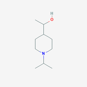 molecular formula C10H21NO B1464098 1-[1-(丙-2-基)哌啶-4-基]乙-1-醇 CAS No. 1699407-61-8