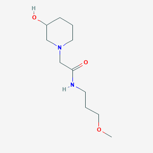 molecular formula C11H22N2O3 B1464106 2-(3-hydroxypiperidin-1-yl)-N-(3-methoxypropyl)acetamide CAS No. 1250974-76-5