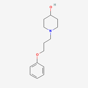 molecular formula C14H21NO2 B1464107 1-(3-Phenoxypropyl)piperidin-4-ol CAS No. 4377-23-5