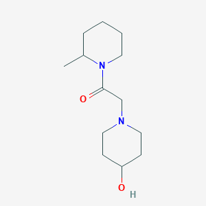 molecular formula C13H24N2O2 B1464108 2-(4-Hydroxypiperidin-1-yl)-1-(2-methylpiperidin-1-yl)ethan-1-one CAS No. 1455281-60-3