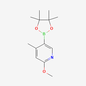 2-Methoxy-4-methyl-5-(4,4,5,5-tetramethyl-1,3,2-dioxaborolan-2-yl)pyridine