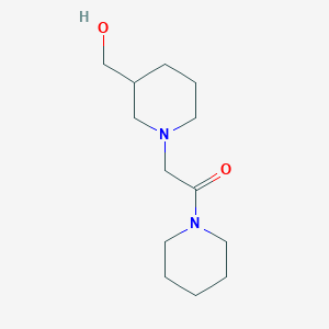 2-[3-(Hydroxymethyl)piperidin-1-yl]-1-(piperidin-1-yl)ethan-1-one