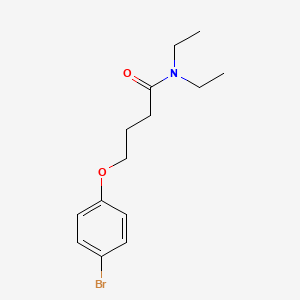 molecular formula C14H20BrNO2 B1464120 4-(4-溴苯氧基)-N,N-二乙基丁酰胺 CAS No. 1457599-35-7