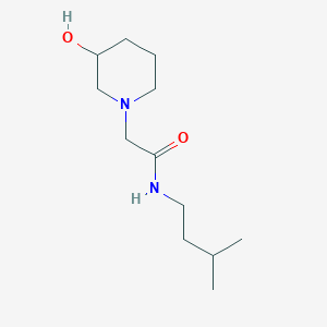2-(3-hydroxypiperidin-1-yl)-N-(3-methylbutyl)acetamide