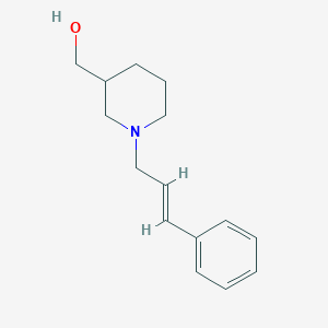 molecular formula C15H21NO B1464122 {1-[(2E)-3-苯基丙-2-烯-1-基]哌啶-3-基}甲醇 CAS No. 1561218-46-9