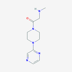 molecular formula C11H17N5O B1464135 2-(Methylamino)-1-(4-(pyrazin-2-yl)piperazin-1-yl)ethan-1-one CAS No. 1183304-15-5