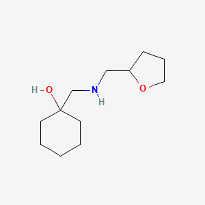 molecular formula C12H23NO2 B1464137 1-({[(Oxolan-2-yl)methyl]amino}methyl)cyclohexan-1-ol CAS No. 1183011-89-3