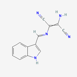 2-Amino-3-{[(3H-indol-3-ylidene)methyl]amino}but-2-enedinitrile