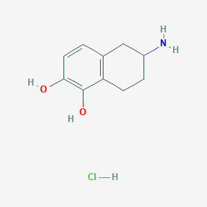 6-Amino-5,6,7,8-tetrahydronaphthalene-1,2-diol;hydrochloride