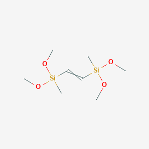 molecular formula C8H20O4Si2 B14641505 3,6-Dimethoxy-3,6-dimethyl-2,7-dioxa-3,6-disilaoct-4-ene CAS No. 53998-34-8