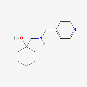 molecular formula C13H20N2O B1464163 1-({[(Pyridin-4-yl)methyl]amino}methyl)cyclohexan-1-ol CAS No. 1183984-36-2
