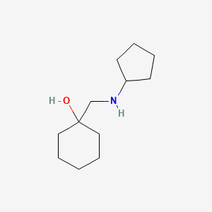 molecular formula C12H23NO B1464169 1-[(Cyclopentylamino)methyl]cyclohexan-1-ol CAS No. 1183740-15-9