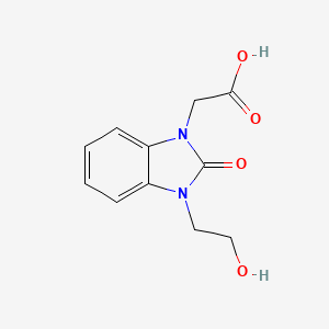 2-[3-(2-Hydroxyethyl)-2-oxo-2,3-dihydro-1H-benzimidazol-1-yl]acetic acid