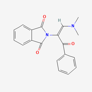 molecular formula C19H16N2O3 B1464183 2-[(E)-1-Benzoyl-2-(dimethylamino)ethenyl]-1H-isoindole-1,3(2H)-dione CAS No. 1890242-38-2