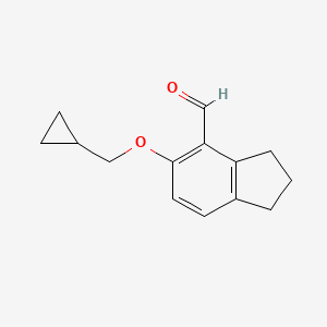 5-(Cyclopropylmethoxy)-4-indanecarbaldehyde