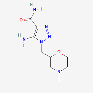 5-Amino-1-[(4-methyl-2-morpholinyl)methyl]-1H-1,2,3-triazole-4-carboxamide