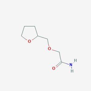 molecular formula C7H13NO3 B1464191 2-(Tetrahydro-2-furanylmethoxy)acetamide CAS No. 1248639-82-8