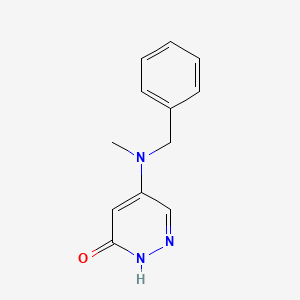 molecular formula C12H13N3O B1464192 5-[Benzyl(methyl)amino]-3-pyridazinol CAS No. 1353500-79-4
