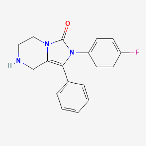 2-(4-Fluorophenyl)-1-phenyl-5,6,7,8-tetrahydroimidazo[1,5-a]pyrazin-3(2H)-one