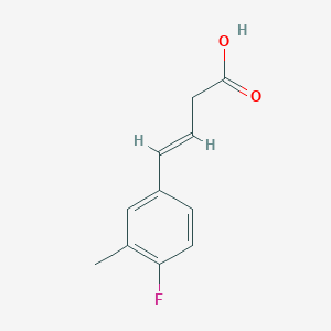 (E)-4-(4-Fluoro-3-methylphenyl)-3-butenoic acid
