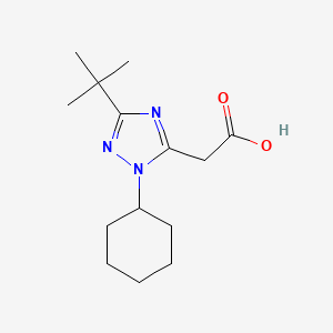 2-[3-(tert-Butyl)-1-cyclohexyl-1H-1,2,4-triazol-5-yl]acetic acid