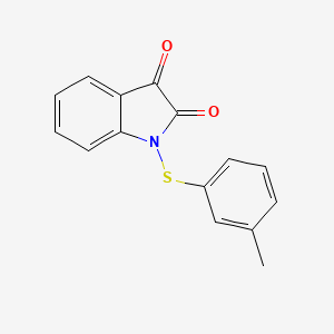 molecular formula C15H11NO2S B14642129 1-[(3-Methylphenyl)sulfanyl]-1H-indole-2,3-dione CAS No. 53888-03-2