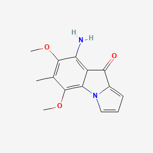 9H-Pyrrolo[1,2-a]indol-9-one, 8-amino-5,7-dimethoxy-6-methyl-