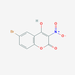 6-Bromo-4-hydroxy-3-nitro-2H-1-benzopyran-2-one