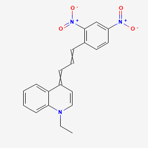 4-[3-(2,4-Dinitrophenyl)prop-2-en-1-ylidene]-1-ethyl-1,4-dihydroquinoline