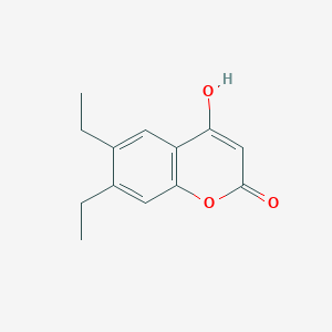 6,7-Diethyl-4-hydroxy-2H-1-benzopyran-2-one