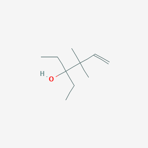 molecular formula C10H20O B14642203 3-Ethyl-4,4-dimethylhex-5-en-3-ol CAS No. 55629-20-4