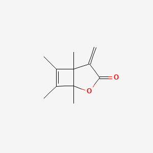 1,5,6,7-Tetramethyl-4-methylidene-2-oxabicyclo[3.2.0]hept-6-en-3-one