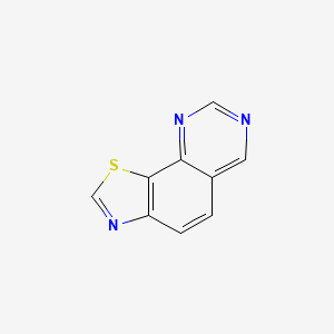 molecular formula C9H5N3S B14642282 [1,3]Thiazolo[4,5-H]quinazoline CAS No. 53994-26-6