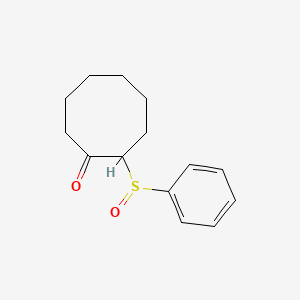 Cyclooctanone, 2-(phenylsulfinyl)-