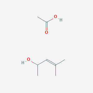 Acetic acid;4-methylpent-3-en-2-ol