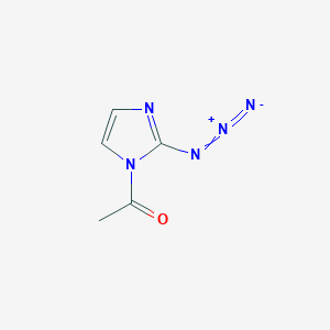 molecular formula C5H5N5O B14642366 1H-Imidazole, 1-acetyl-2-azido- CAS No. 56751-69-0