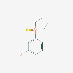 (3-Bromophenyl)(diethyl)sulfanylidene-lambda~5~-arsane