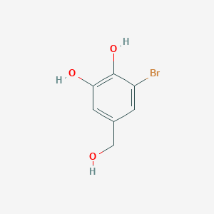 3-Bromo-5-(hydroxymethyl)benzene-1,2-diol