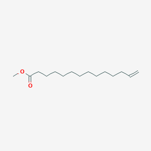 molecular formula C15H28O2 B14642459 13-Tetradecenoic acid, methyl ester CAS No. 54716-25-5