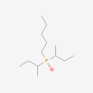 molecular formula C13H29OP B14642477 Phosphine oxide, bis(1-methylpropyl)pentyl- CAS No. 52911-13-4