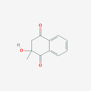 molecular formula C11H10O3 B14642512 2-Hydroxy-2-methyl-2,3-dihydronaphthalene-1,4-dione CAS No. 53948-68-8