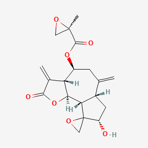 [(3aR,4S,6aR,8S,9aS,9bS)-8-hydroxy-3,6-dimethylidene-2-oxospiro[3a,4,5,6a,7,8,9a,9b-octahydroazuleno[4,5-b]furan-9,2'-oxirane]-4-yl] (2R)-2-methyloxirane-2-carboxylate